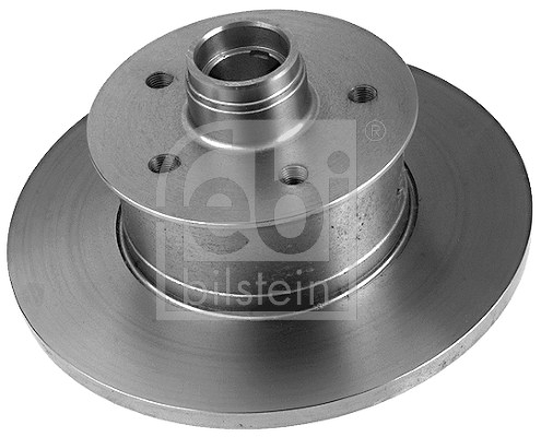 Febi 02584 2x Brake Discs Pair Solid