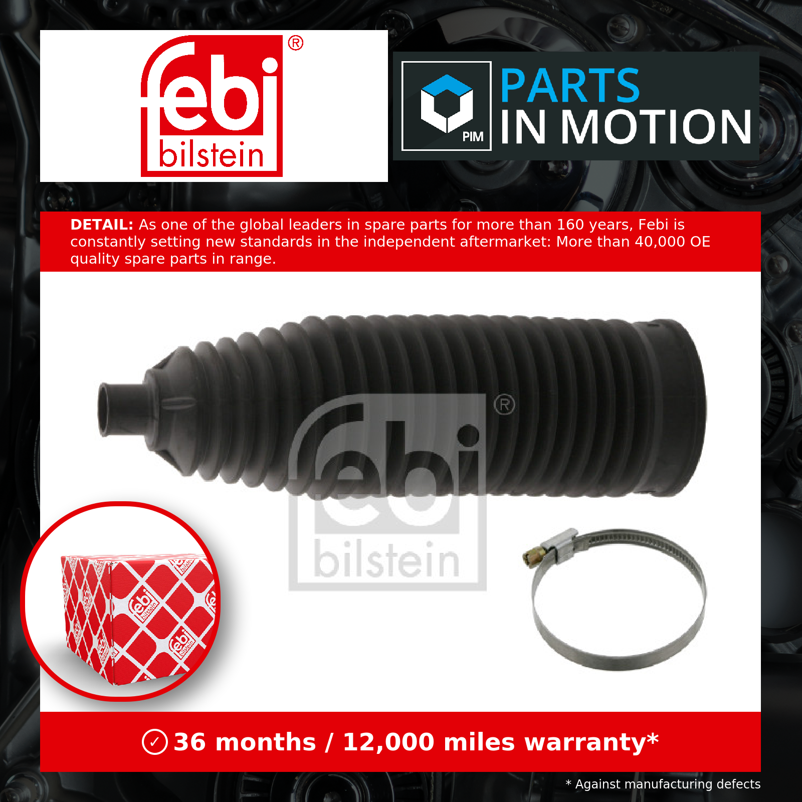 Febi Steering Rack Boot 36519 [PM493943]