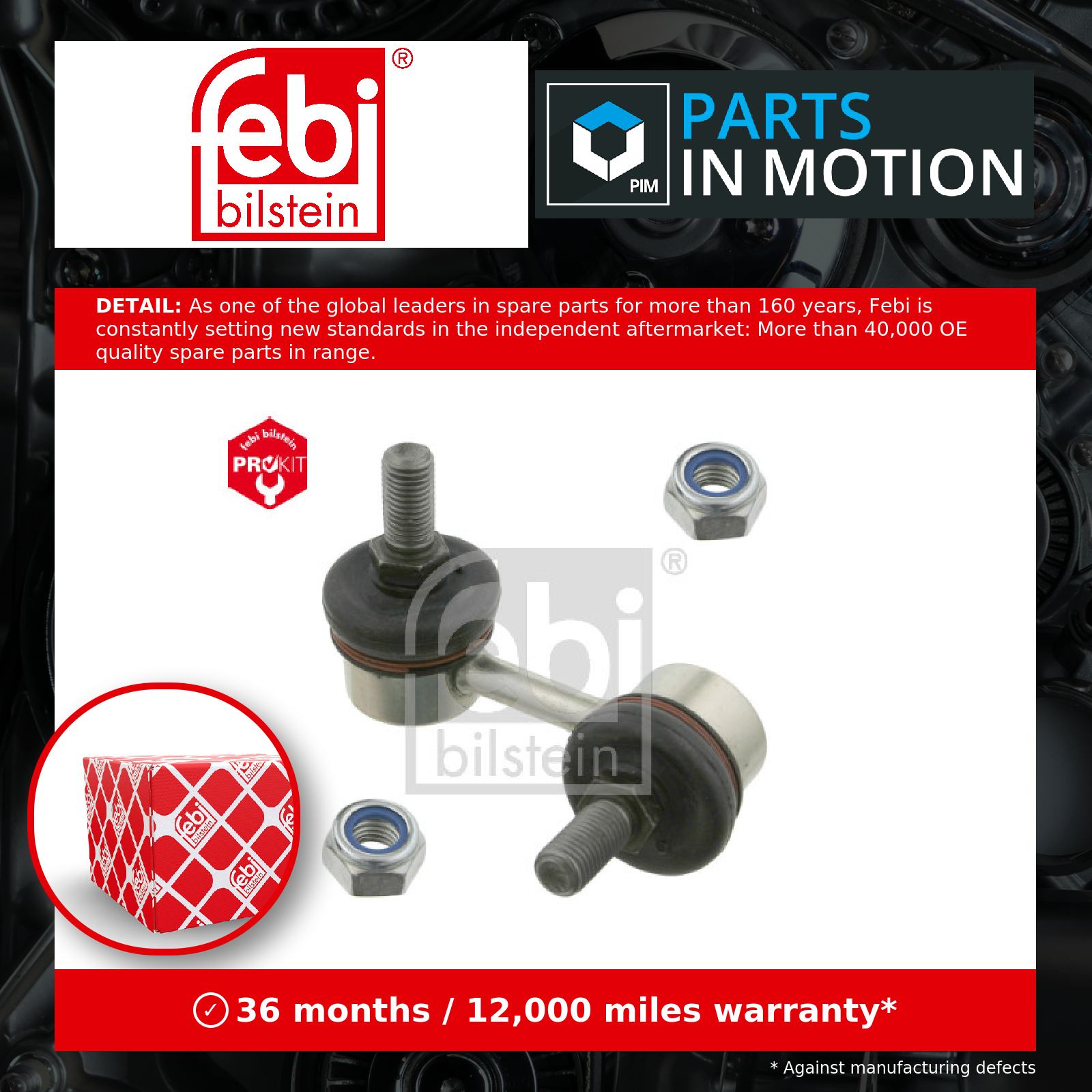 Febi Anti Roll Bar Link Front Left 24925 [PM494645]