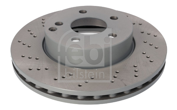 Febi 30552 2x Brake Discs Pair Vented