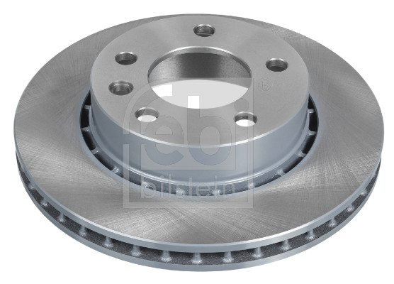 Febi 04844 2x Brake Discs Pair Vented