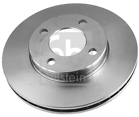 Febi 08554 2x Brake Discs Pair Vented