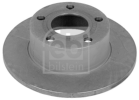 Febi 09076 2x Brake Discs Pair Solid