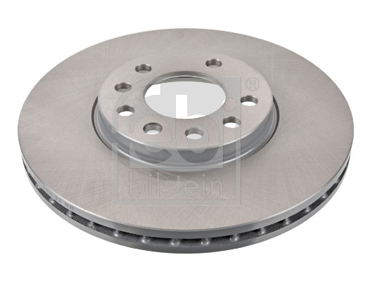 Febi 10748 2x Brake Discs Pair Vented