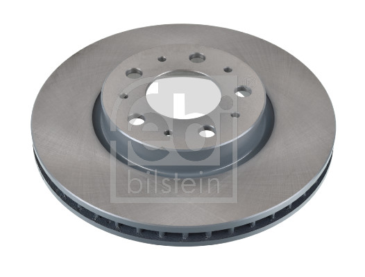 Febi 11454 2x Brake Discs Pair Vented