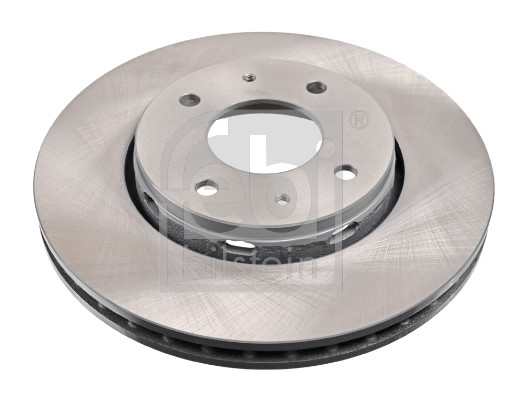 Febi 14844 2x Brake Discs Pair Vented