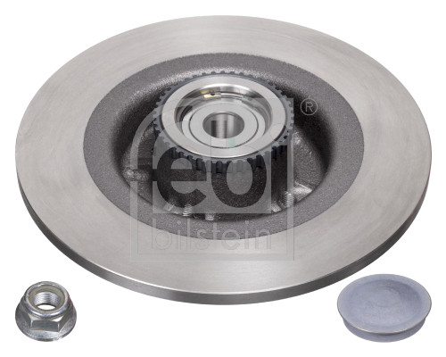 Febi 24290 2x Brake Discs Pair Solid