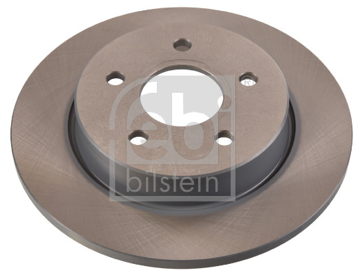 Febi 24619 2x Brake Discs Pair Solid