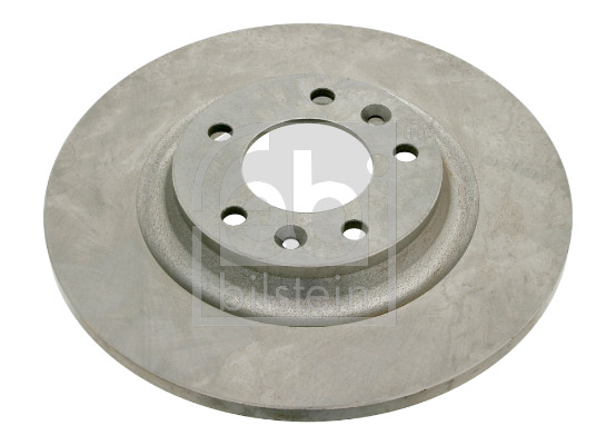 Febi 26037 2x Brake Discs Pair Solid