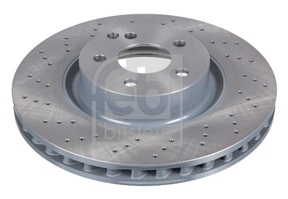 Febi 26407 2x Brake Discs Pair Vented