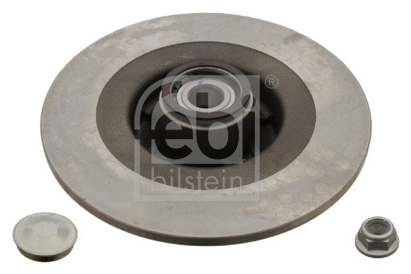 Febi 28156 2x Brake Discs Pair Solid