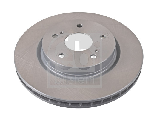 Febi 28442 2x Brake Discs Pair Vented