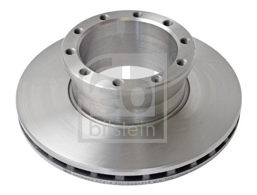 Febi 07314 CV Brake Disc Single Vented