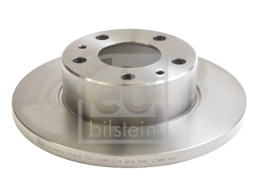 Febi 17416 2x Brake Discs Pair Solid