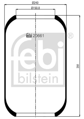 Febi 20661 Air Suspension Spring