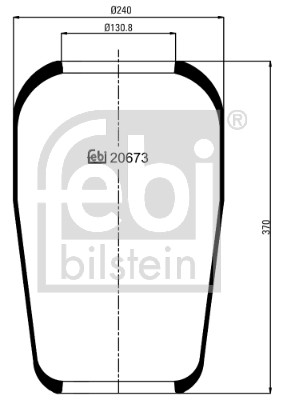Febi 20673 Air Suspension Spring