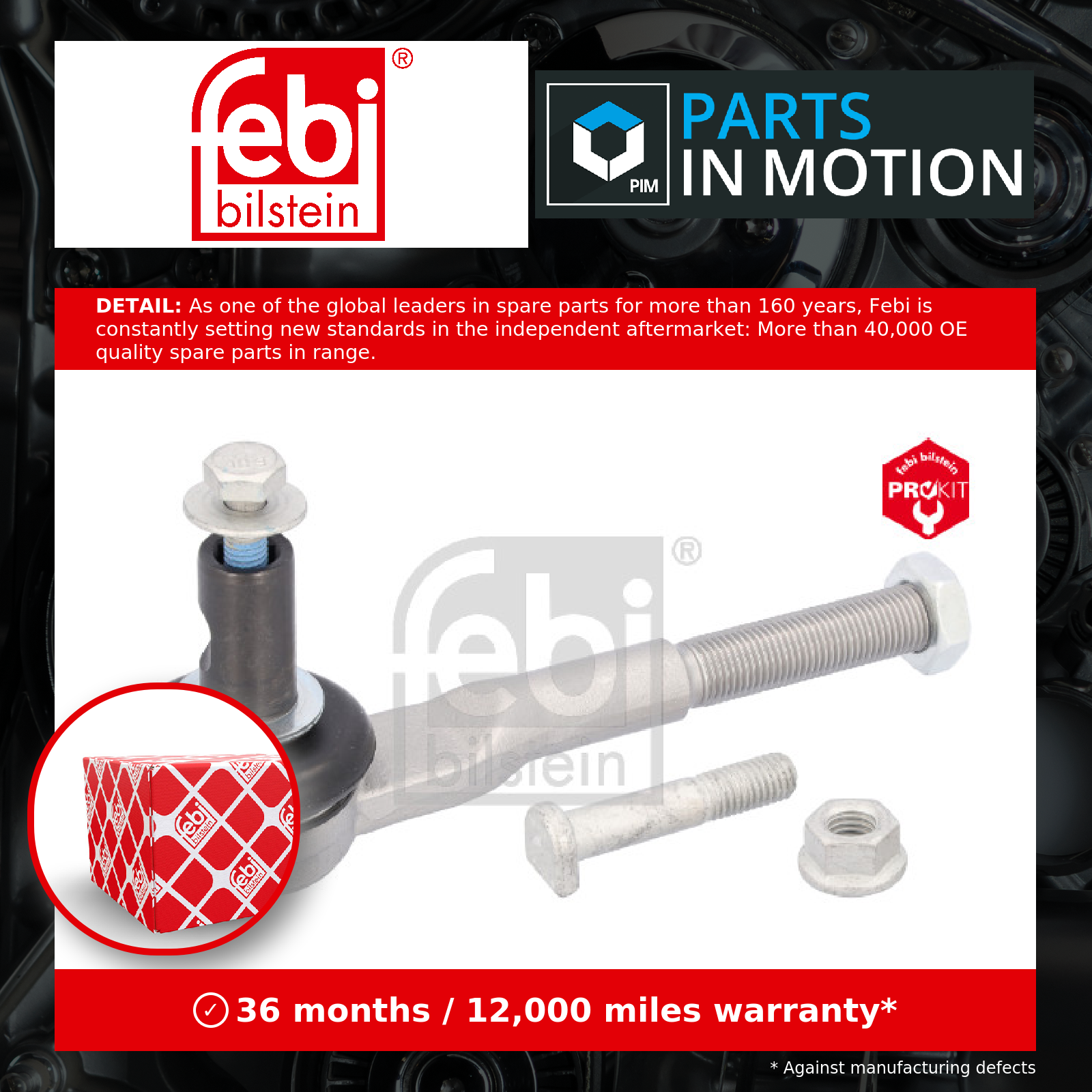 Febi Tie / Track Rod End Left or Right 39077 [PM921026]