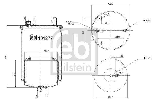 Febi 101277 Air Suspension Spring