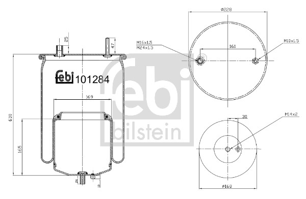 Febi 101284 Air Suspension Spring
