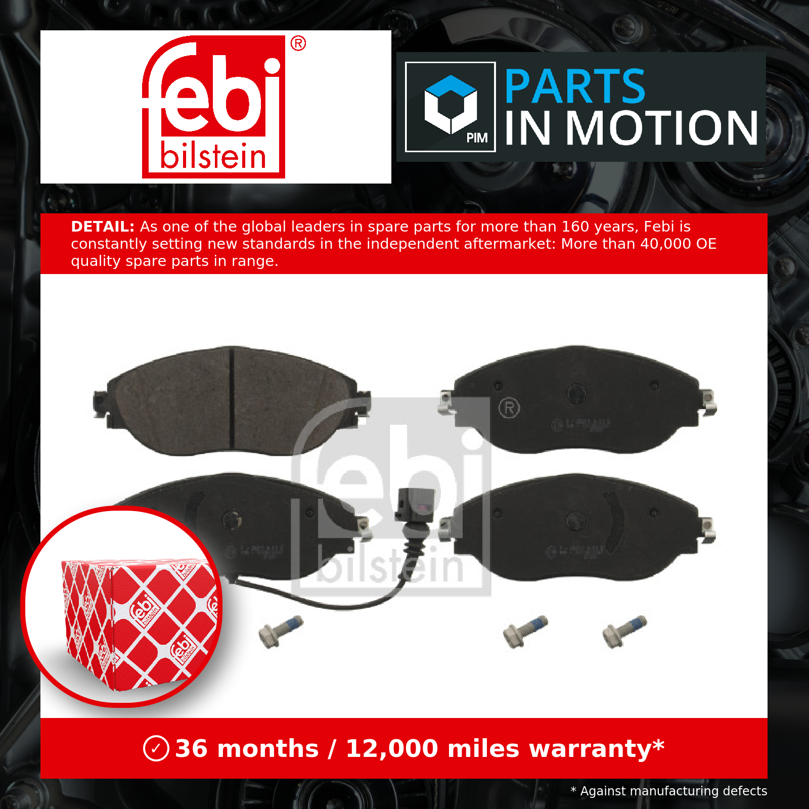 Febi Brake Pads Set Front 16868 [PM960774]