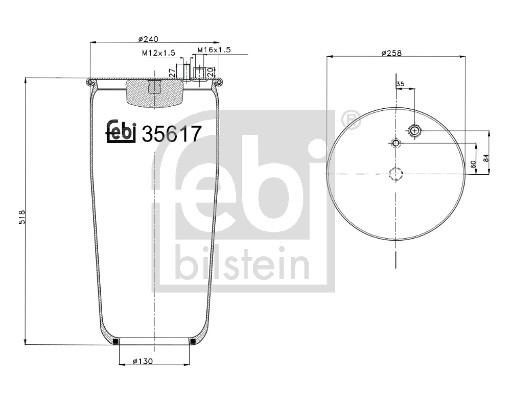 Febi 35617 Air Suspension Spring