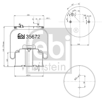 Febi 35672 Air Suspension Spring