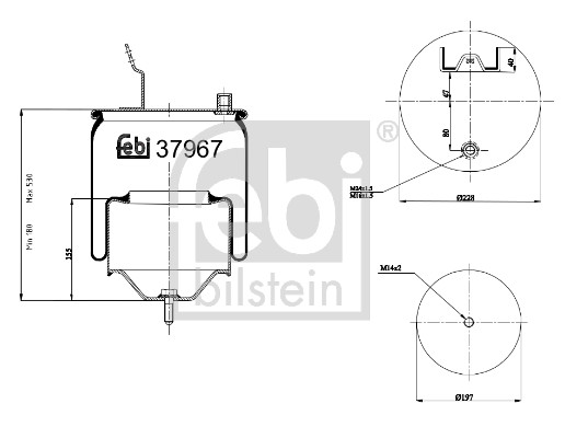 Febi 37967 Air Suspension Spring