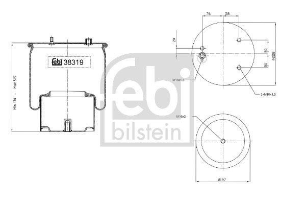 Febi 38319 Air Suspension Spring