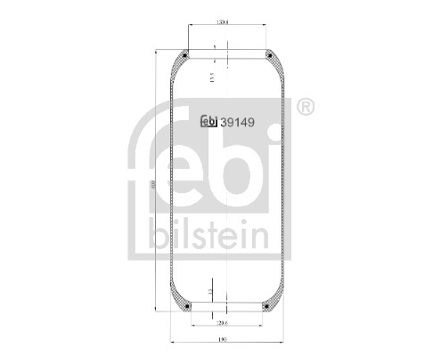 Febi 39149 Air Suspension Spring