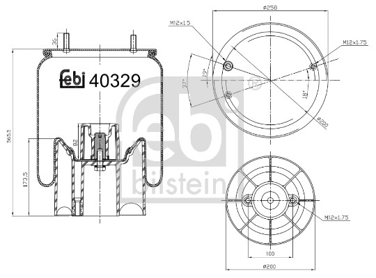Febi 40329 Air Suspension Spring