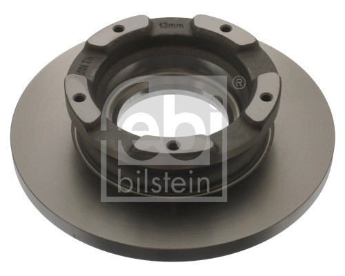 Febi 40783 2x Brake Discs Pair Solid