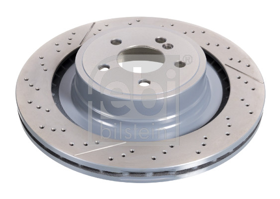 Febi 44084 2x Brake Discs Pair Vented