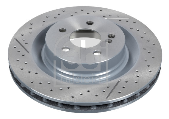 Febi 44100 2x Brake Discs Pair Vented