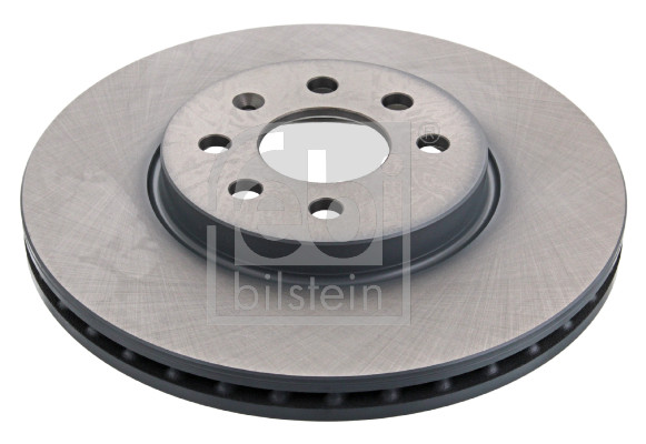 Febi 44123 2x Brake Discs Pair Vented