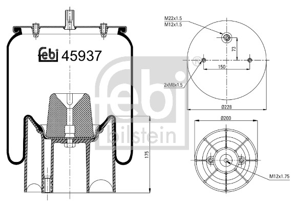 Febi 45937 Air Suspension Spring