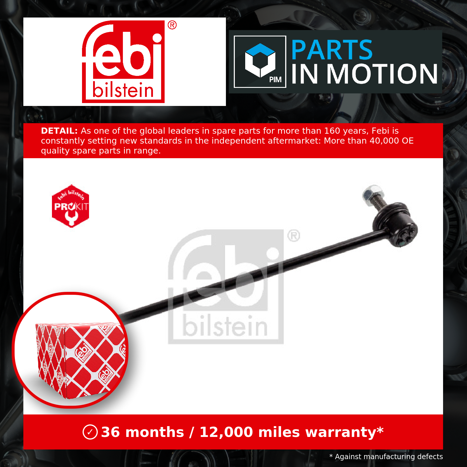Febi Anti Roll Bar Link Front Left or Right 48123 [PM970309]