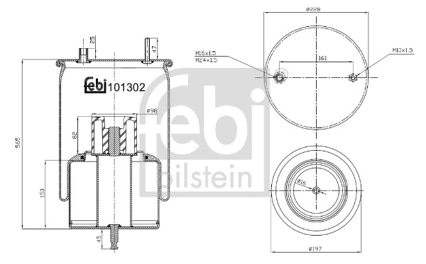 Febi 101302 Air Suspension Spring