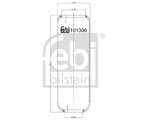 Febi 101306 Air Suspension Spring