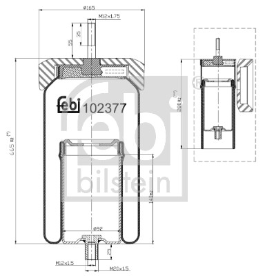 Febi 102377 Air Suspension Spring