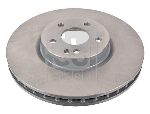 Febi 104855 2x Brake Discs Pair Vented