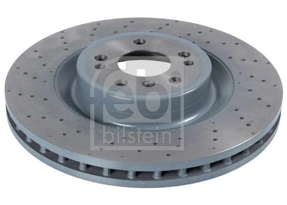 Febi 104952 2x Brake Discs Pair Vented