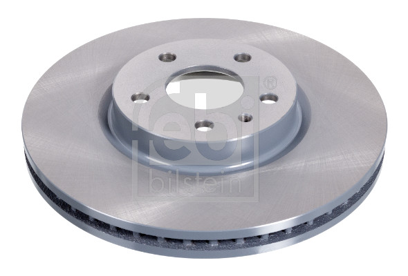 Febi 104953 2x Brake Discs Pair Vented