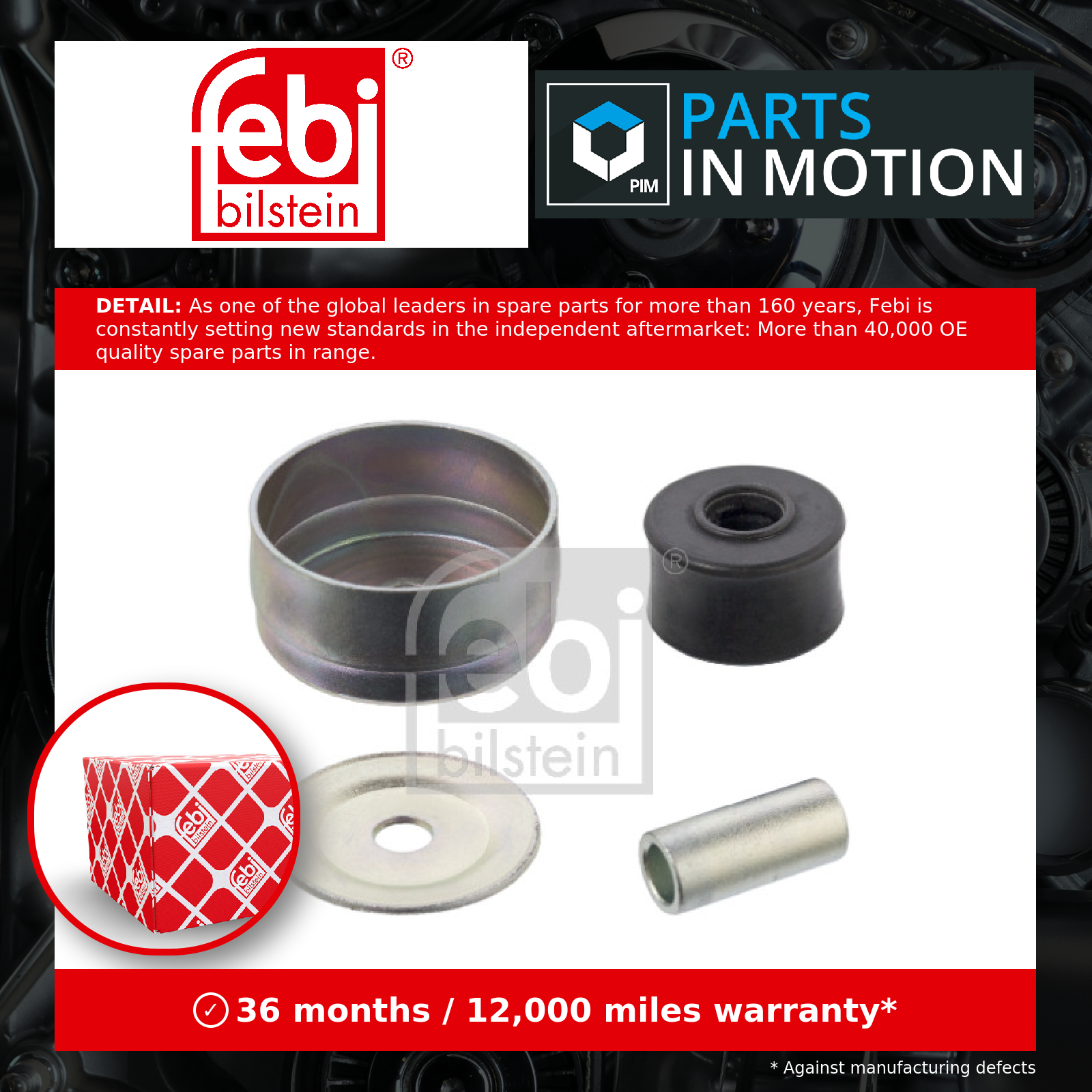 Febi Top Strut Mounting Rear 104973 [PM1649333]