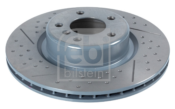 Febi 105722 2x Brake Discs Pair Vented