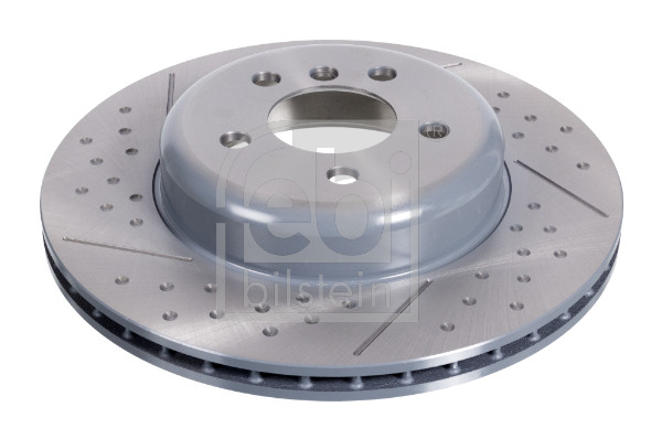 Febi 105725 2x Brake Discs Pair Vented