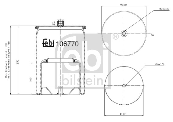 Febi 106770 Air Suspension Spring