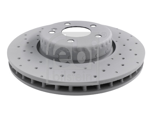 Febi 107223 2x Brake Discs Pair Vented