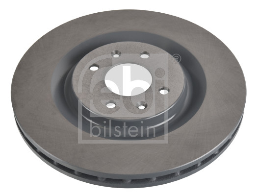 Febi 107225 2x Brake Discs Pair Vented