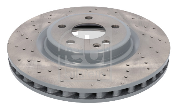 Febi 107501 2x Brake Discs Pair Vented