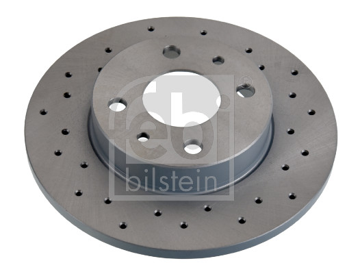 Febi 107724 2x Brake Discs Pair Solid